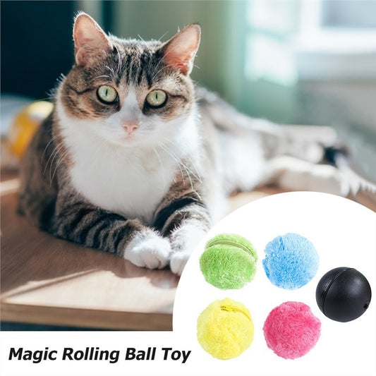 Grabzaa™ Interactive Plush Pet Toy – Soothing & Engaging Play Ball for Cats & Dogs