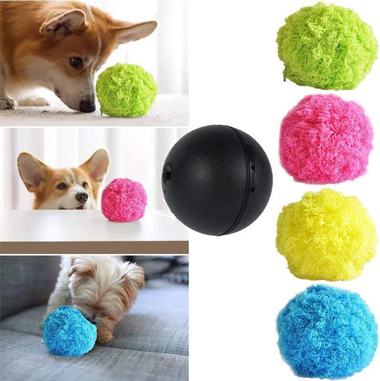 Grabzaa™ Interactive Plush Pet Toy – Soothing & Engaging Play Ball for Cats & Dogs