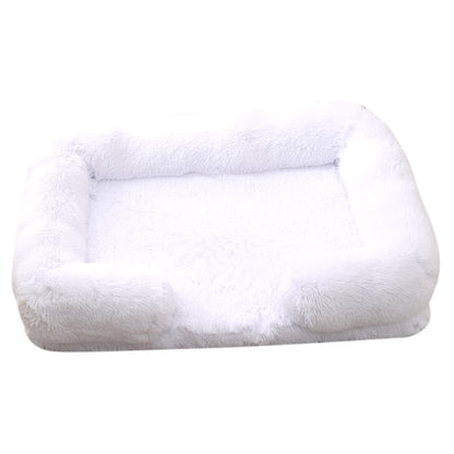 Grabzaa™ Plush Round Pet Bed – Cozy & Warm Winter Haven for Dogs & Cats