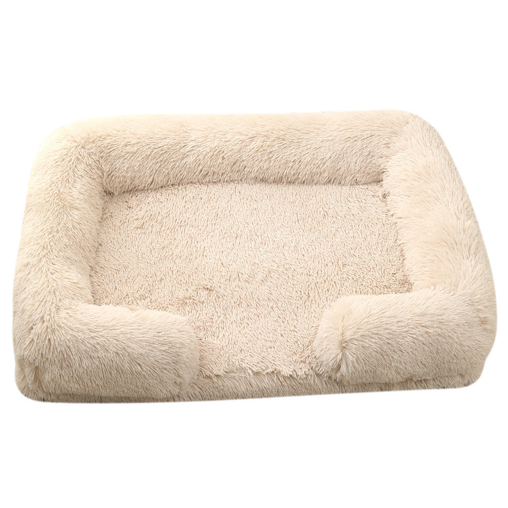 Grabzaa™ Plush Round Pet Bed – Cozy & Warm Winter Haven for Dogs & Cats