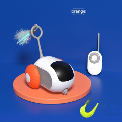 Grabzaa™ Smart Remote-Controlled Cat Toy – Interactive & Automatic Chasing Car for Endless Fun