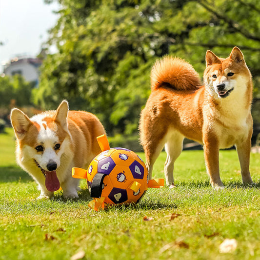 Grabzaa™ Interactive Dog Soccer Ball – Durable & Fun Outdoor Play Toy