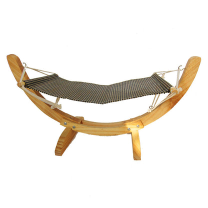 Grabzaa™ Wooden Cat Hammock Bed – Stylish & Cozy Resting Spot