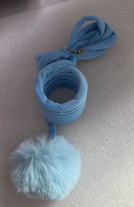 Grabzaa™ Interactive Spring Cat Toy – Self-Hi Sucker with Rabbit Hair Ball for Endless Fun