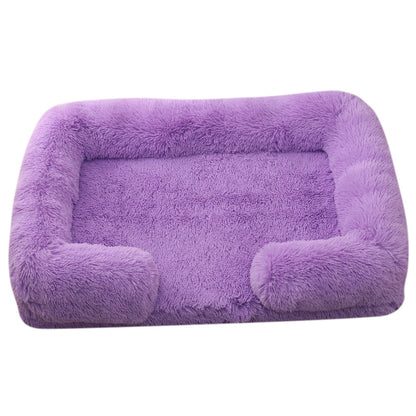 Grabzaa™ Plush Round Pet Bed – Cozy & Warm Winter Haven for Dogs & Cats