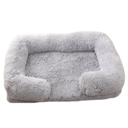 Grabzaa™ Plush Round Pet Bed – Cozy & Warm Winter Haven for Dogs & Cats