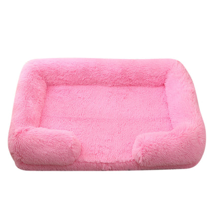 Grabzaa™ Plush Round Pet Bed – Cozy & Warm Winter Haven for Dogs & Cats