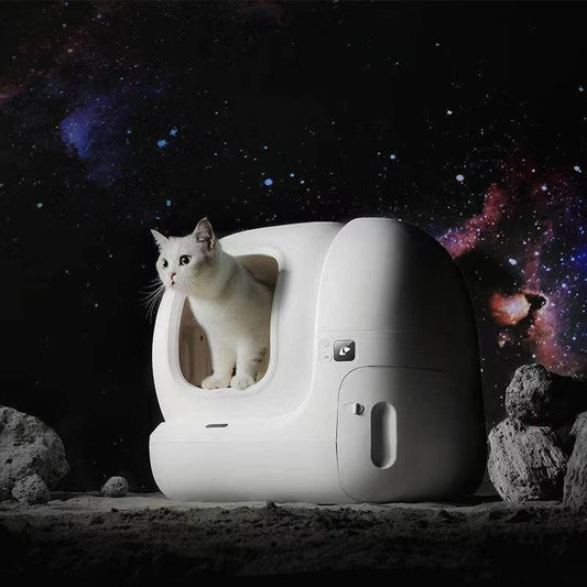 Grabzaa™ SmartMAX Fully Automatic Cat Litter Box – Large, Electric & Fully Enclosed