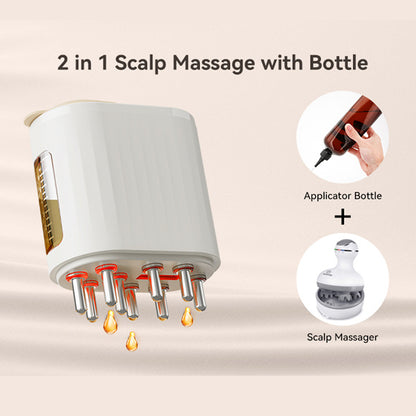 Grabzaa™ 2-in-1 Electric Scalp Massager & Hair Oil Applicator – Hair Treatment & Growth Brush!