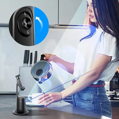 Grabzaa™ 360° Auto Face Tracking Gimbal – Your Smart AI-Powered Video Companion!