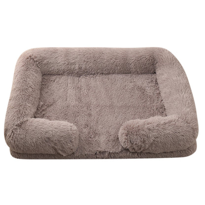 Grabzaa™ Plush Round Pet Bed – Cozy & Warm Winter Haven for Dogs & Cats