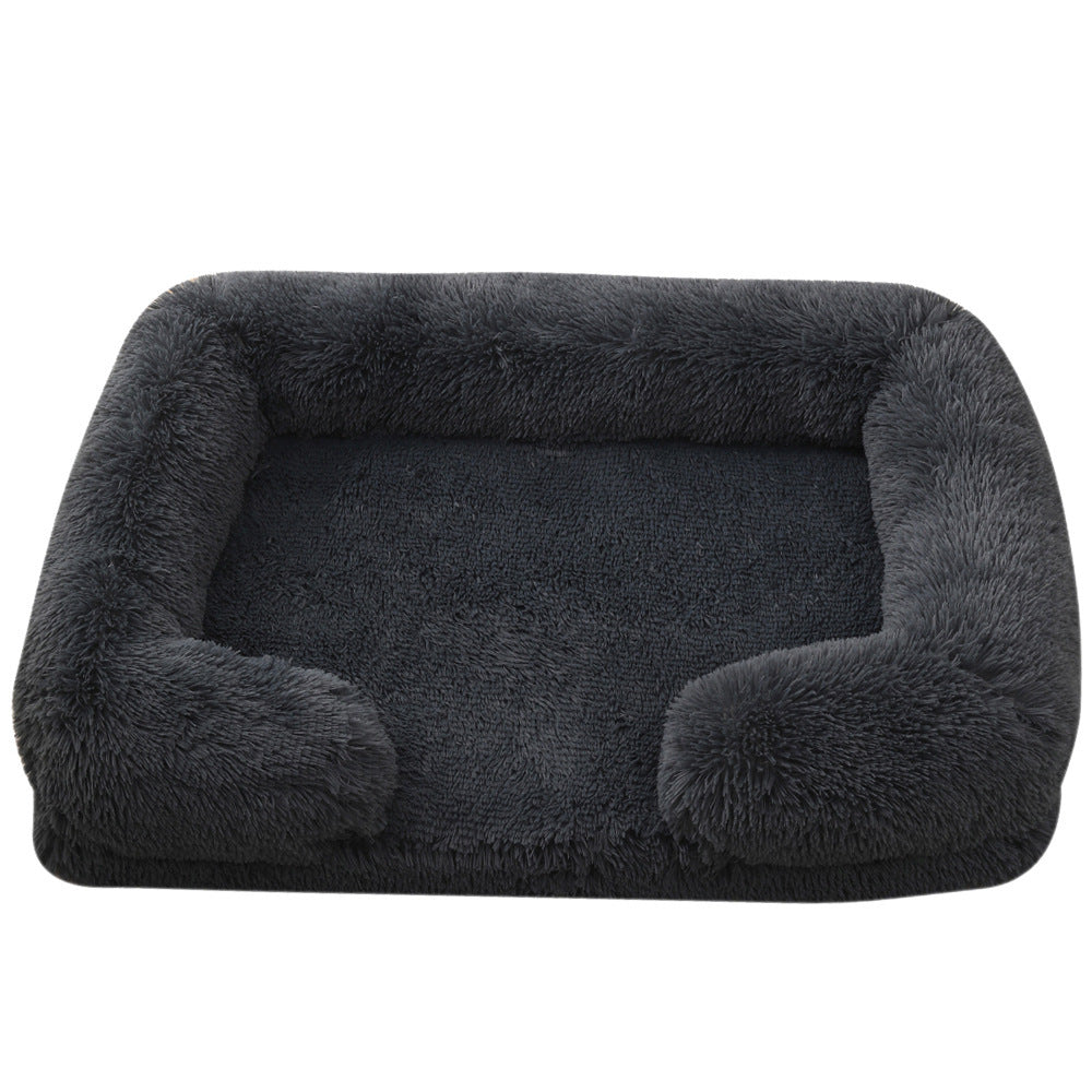 Grabzaa™ Plush Round Pet Bed – Cozy & Warm Winter Haven for Dogs & Cats