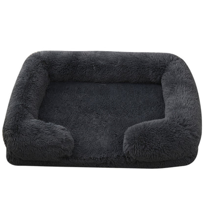 Grabzaa™ Plush Round Pet Bed – Cozy & Warm Winter Haven for Dogs & Cats