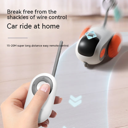 Grabzaa™ Smart Remote-Controlled Cat Toy – Interactive & Automatic Chasing Car for Endless Fun