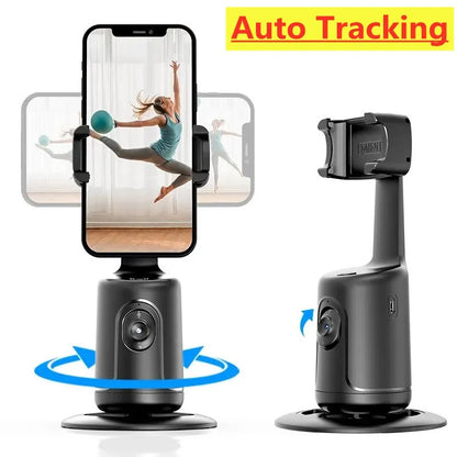 Grabzaa™ 360° Auto Face Tracking Gimbal – Your Smart AI-Powered Video Companion!